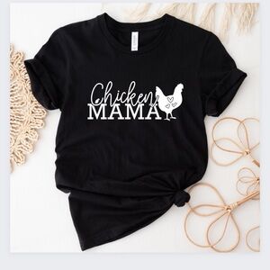 Chicken Mama Crew Neck Short Sleeve Tee Shirt